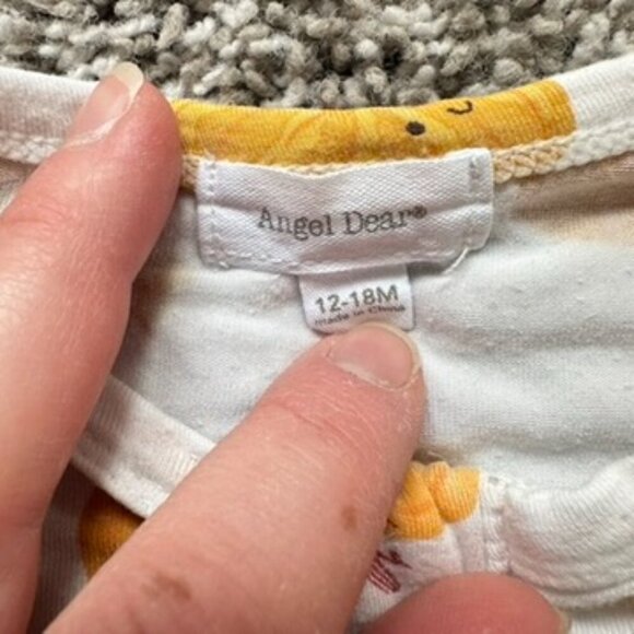 Angel Dear Bamboo Footie Sleepy Pajama Longsleeve Halloween Pumpkins 12-18 Month - Picture 4 of 5